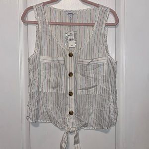 NWT- EXPRESS METALLIC STRIPED TOP